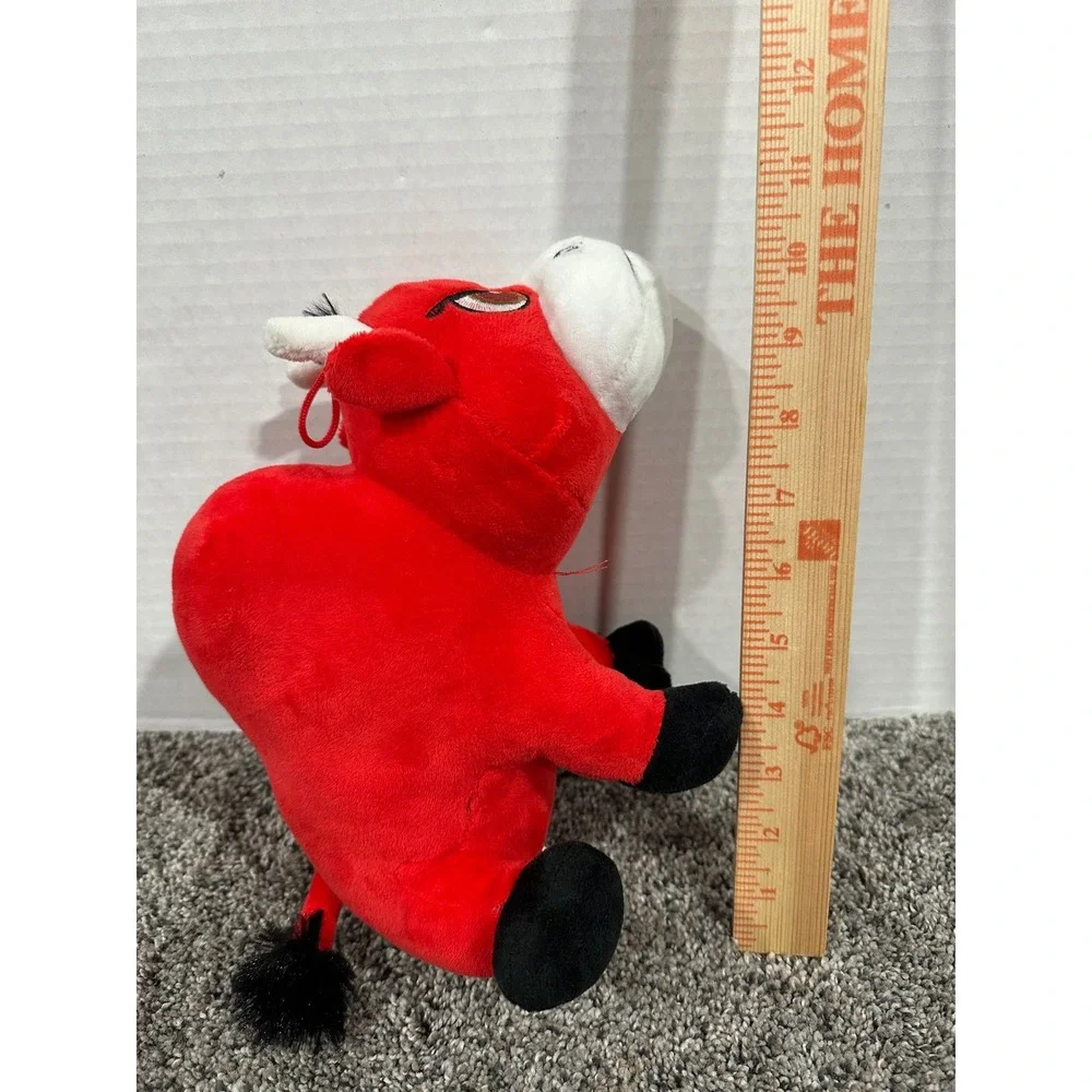 Plush Toy Apex Gifts Red Excellent Grumpy Bull Stuffed Animal
